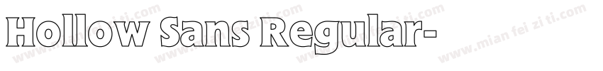 Hollow Sans Regular字体转换